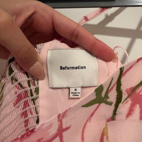 Reformation Pink Floral Maxi Dress - Picture 3 of 6